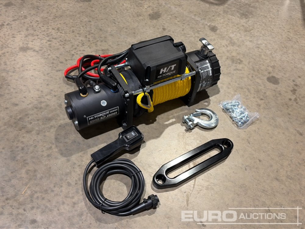 Unused 2025 Hi-Torque HT12000 Electric Winch with Synthetic Rope, 12,000lb line pull, 3/8" x 85' Rope - Vitel: slika 1 Unused 2025 Hi-Torque HT12000 Electric Winch with Synthetic Rope, 12,000lb line pull, 3/8" x 85' Rope - Vitel: slika 1