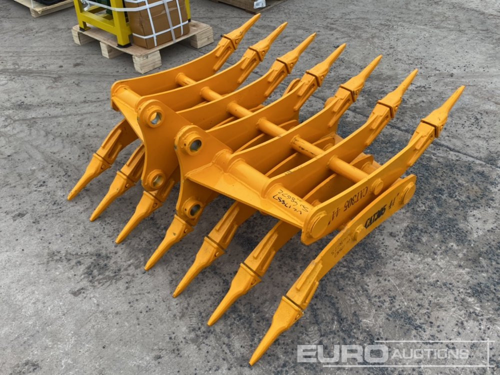 Unused 44" Rake 45mm Pin to suit 4-6 Ton Excavator - Žlica: slika 2 Unused 44" Rake 45mm Pin to suit 4-6 Ton Excavator - Žlica: slika 2