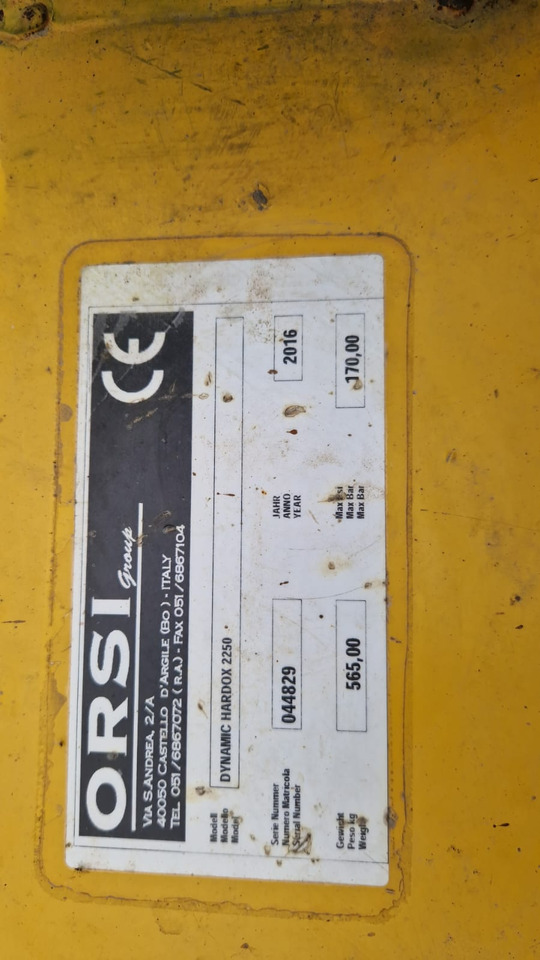 Orsi Trincia erba legna usata Dynamic Hardox 2250 - Mulčer kladivar: slika 2 Orsi Trincia erba legna usata Dynamic Hardox 2250 - Mulčer kladivar: slika 2