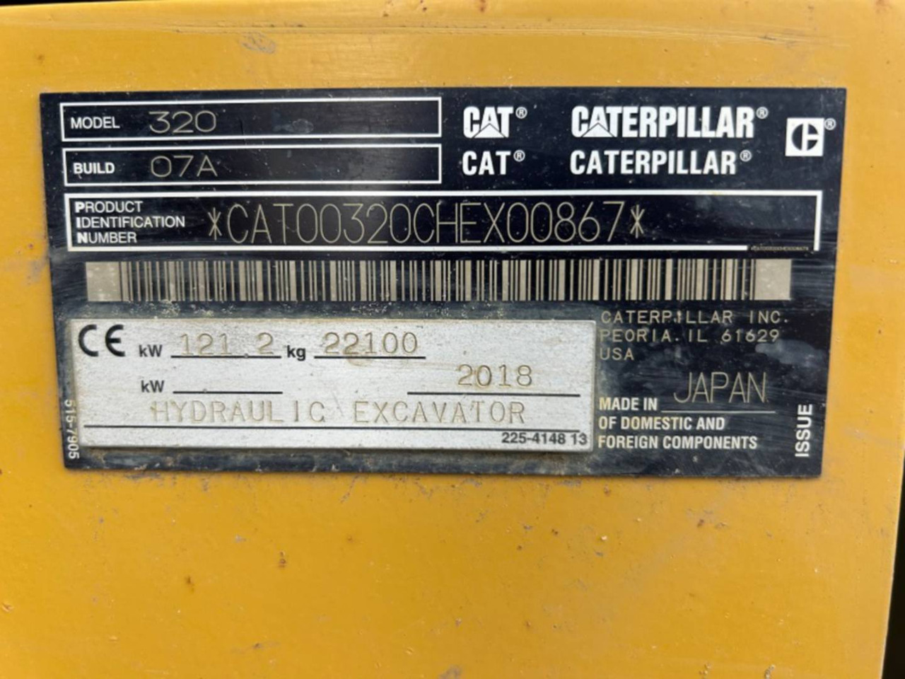 CAT 320 - Bager goseničar: slika 5 CAT 320 - Bager goseničar: slika 5