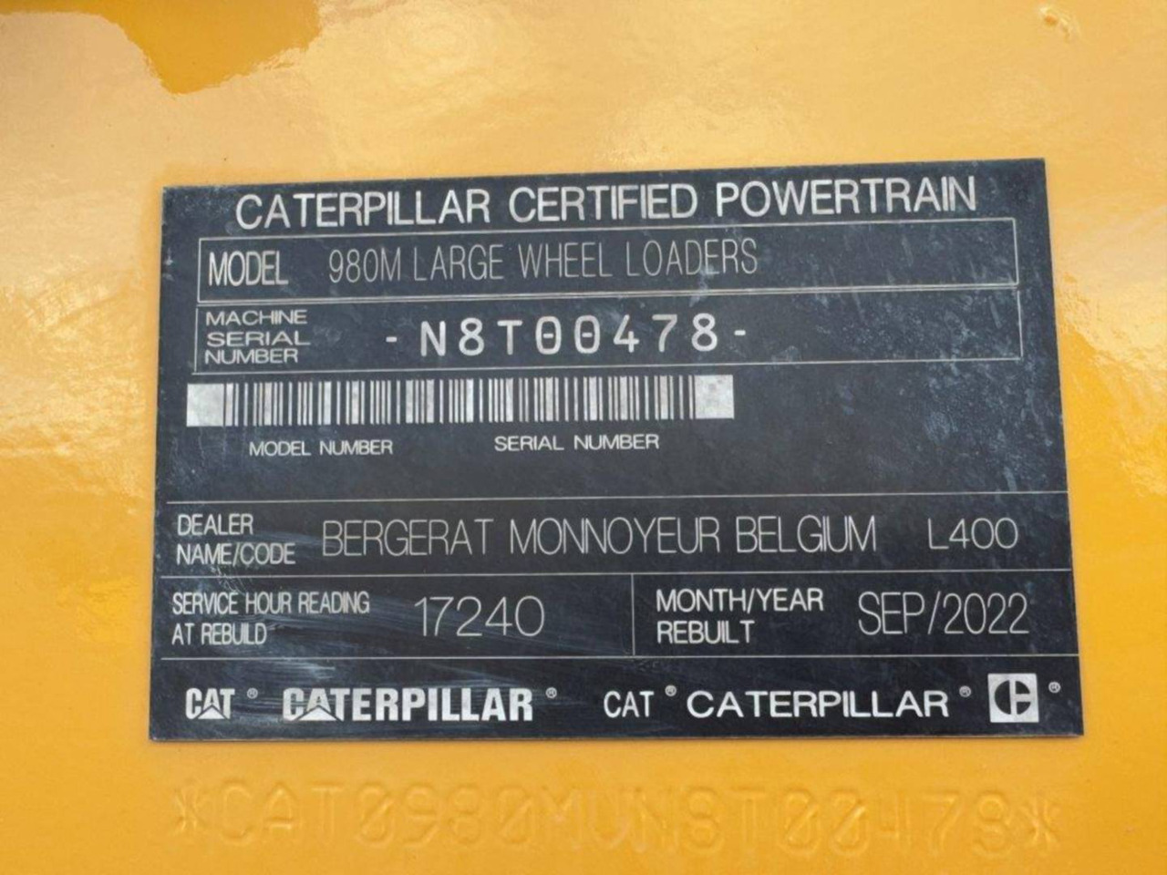 Kolesni nakladalec CAT 980M: slika 6