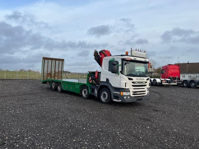 Scania P450 8X2*6 Knæklad + Kran HMF1820 – Machinetransporter - Tovornjak avtotransporter, Tovornjak z dvigalom: slika 2 Scania P450 8X2*6 Knæklad + Kran HMF1820 – Machinetransporter - Tovornjak avtotransporter, Tovornjak z dvigalom: slika 2