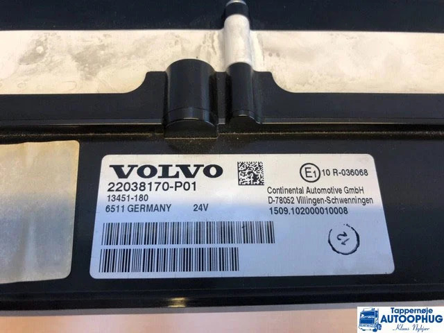 Volvo FH4/FM4 Instrument / Dashboard OEM 22038170 / 21589170 - Električni sistem za Tovornjak: slika 1 Volvo FH4/FM4 Instrument / Dashboard OEM 22038170 / 21589170 - Električni sistem za Tovornjak: slika 1