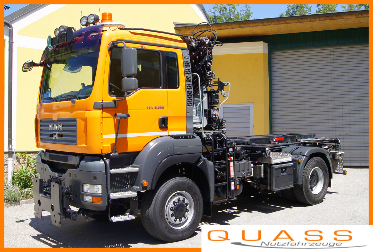 MAN TGA 18.360 BL 4x4/Euro4/TÜV/HIAB 111 korbfähig/MULTILIFT/Winterdienst - Tovornjak prekucnik, Tovornjak z dvigalom: slika 1 MAN TGA 18.360 BL 4x4/Euro4/TÜV/HIAB 111 korbfähig/MULTILIFT/Winterdienst - Tovornjak prekucnik, Tovornjak z dvigalom: slika 1