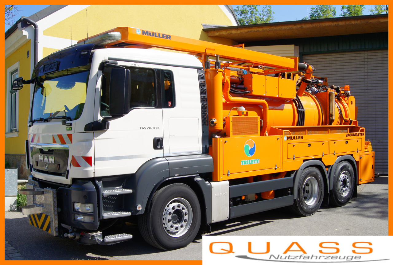MAN TGS 28.360 BL 6x2-4/MÜLLER-KOMBI + Funk/TÜV/Euro5 - Vakuumski tovornjak: slika 1 MAN TGS 28.360 BL 6x2-4/MÜLLER-KOMBI + Funk/TÜV/Euro5 - Vakuumski tovornjak: slika 1