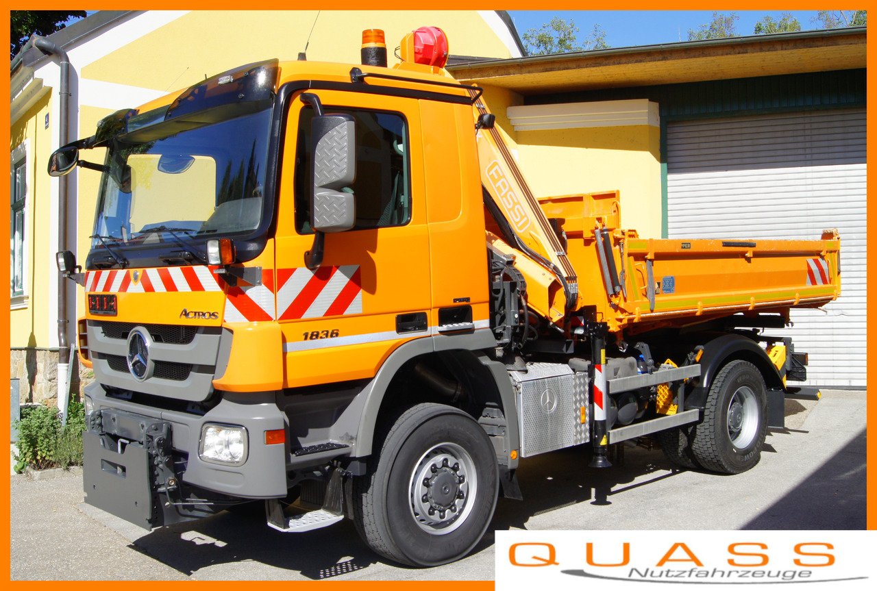 MERCEDES-BENZ ACTROS 1836 /4x4/TÜV/FASSI 110/MEILLER/Winterdienst/Wechselsystem - Vozilo za zimsko službo: slika 1 MERCEDES-BENZ ACTROS 1836 /4x4/TÜV/FASSI 110/MEILLER/Winterdienst/Wechselsystem - Vozilo za zimsko službo: slika 1