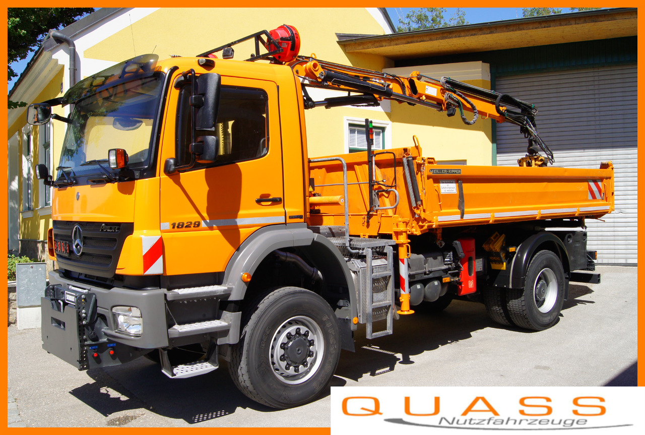MERCEDES-BENZ AXOR 1829 4x4/EURO 5/ATLAS 65.2/MEILLER/Winterdienst - Tovornjak z dvigalom: slika 1 MERCEDES-BENZ AXOR 1829 4x4/EURO 5/ATLAS 65.2/MEILLER/Winterdienst - Tovornjak z dvigalom: slika 1