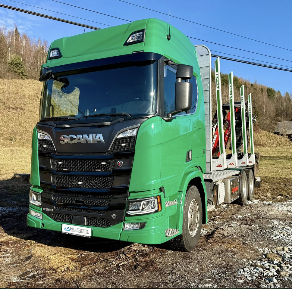 SCANIA R580 - Tovornjak za prevoz lesa, Tovornjak z dvigalom: slika 1 SCANIA R580 - Tovornjak za prevoz lesa, Tovornjak z dvigalom: slika 1
