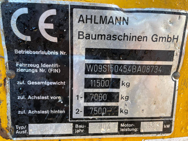 Kolesni nakladalec Ahlmann AS150: slika 8 Kolesni nakladalec Ahlmann AS150: slika 8