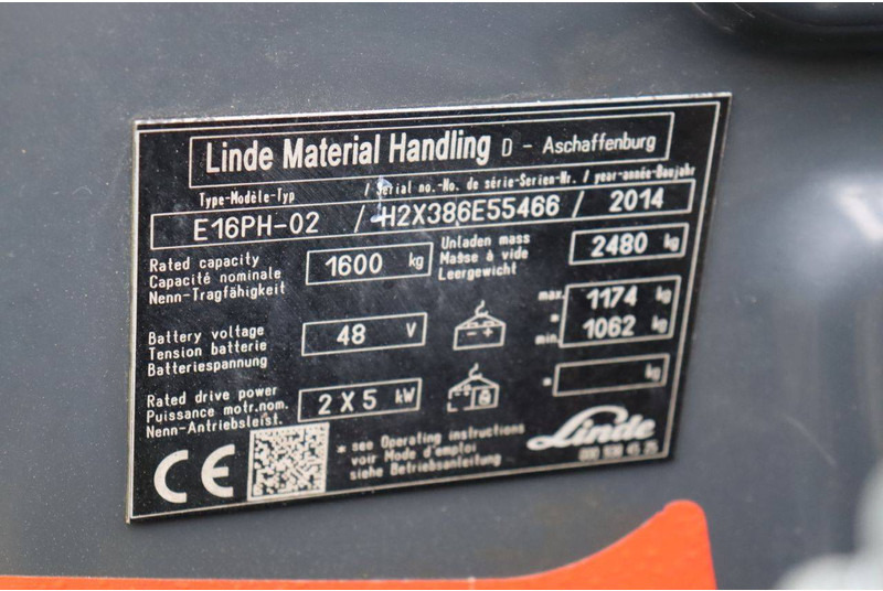 Električni viličar Linde E16PH-02: slika 15 Električni viličar Linde E16PH-02: slika 15