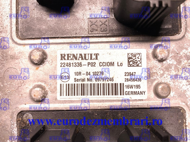 CALCULATOR CCIOM RENAULT T STANDARD 22481336 - ECU za Tovornjak: slika 2 CALCULATOR CCIOM RENAULT T STANDARD 22481336 - ECU za Tovornjak: slika 2