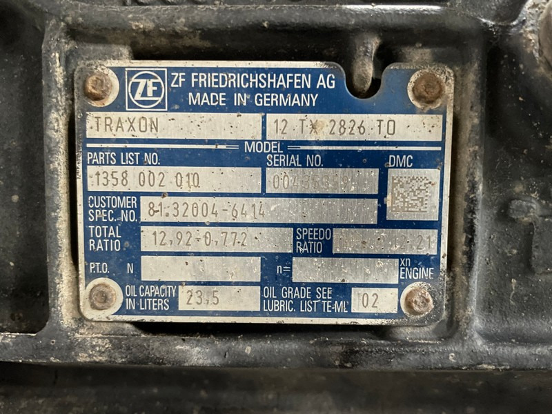 CUTIE DE VITEZE MAN AUTOMATA 12 TX 2826 TO R=12,92-0,772 81.32004.6414 + POMPA HYDRODRIVE 81.67501.6098 - Menjalnik za Tovornjak: slika 5 CUTIE DE VITEZE MAN AUTOMATA 12 TX 2826 TO R=12,92-0,772 81.32004.6414 + POMPA HYDRODRIVE 81.67501.6098 - Menjalnik za Tovornjak: slika 5