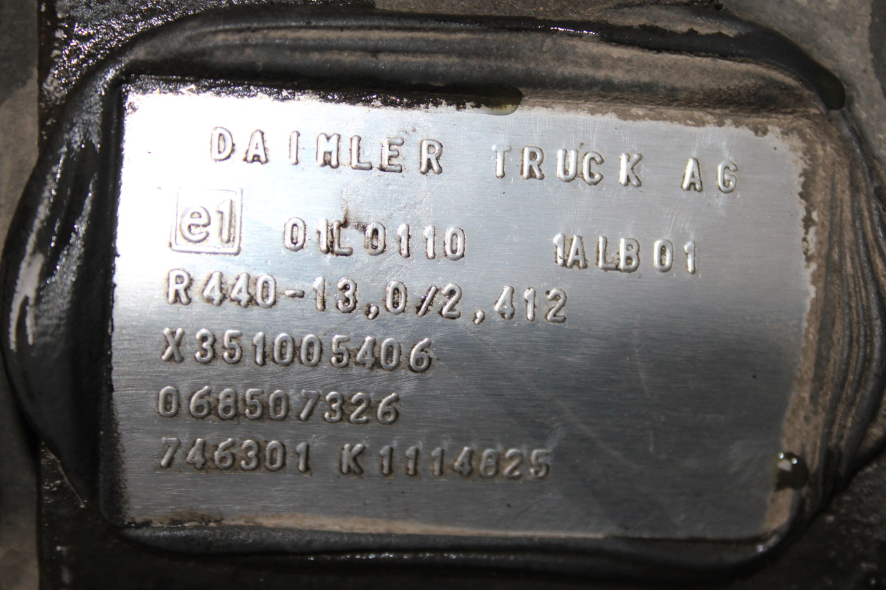 DIFERENTIAL MERCEDES ACTROS R=2,412 R440-13 X351005406, 068507326 - Diferencialni menjalnik za Tovornjak: slika 3 DIFERENTIAL MERCEDES ACTROS R=2,412 R440-13 X351005406, 068507326 - Diferencialni menjalnik za Tovornjak: slika 3
