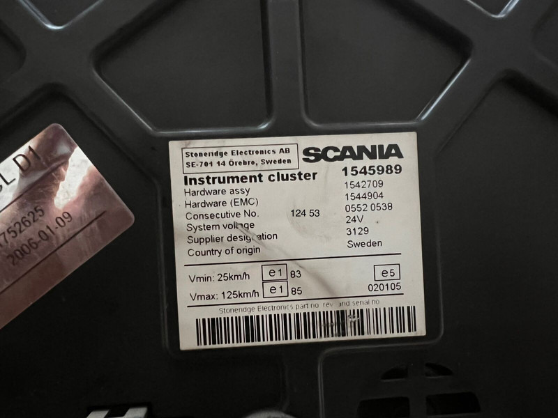 Scania - Armaturna plošča: slika 4 Scania - Armaturna plošča: slika 4