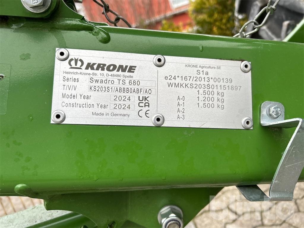 KRONE Swadro TS 680 (2024) - Obračalnik/ Zgrabljalnik: slika 5 KRONE Swadro TS 680 (2024) - Obračalnik/ Zgrabljalnik: slika 5