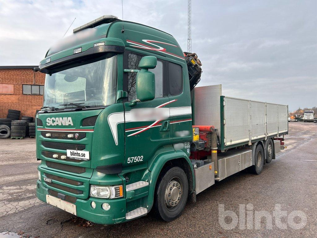 Scania R450 6x2*4 Palfinger PK22002 EH - Tovornjak s kesonom, Tovornjak z dvigalom: slika 1 Scania R450 6x2*4 Palfinger PK22002 EH - Tovornjak s kesonom, Tovornjak z dvigalom: slika 1