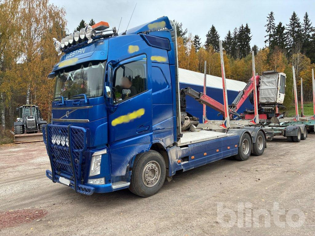 VOLVO FH 64R - Tovornjak za prevoz lesa, Tovornjak z dvigalom: slika 1 VOLVO FH 64R - Tovornjak za prevoz lesa, Tovornjak z dvigalom: slika 1