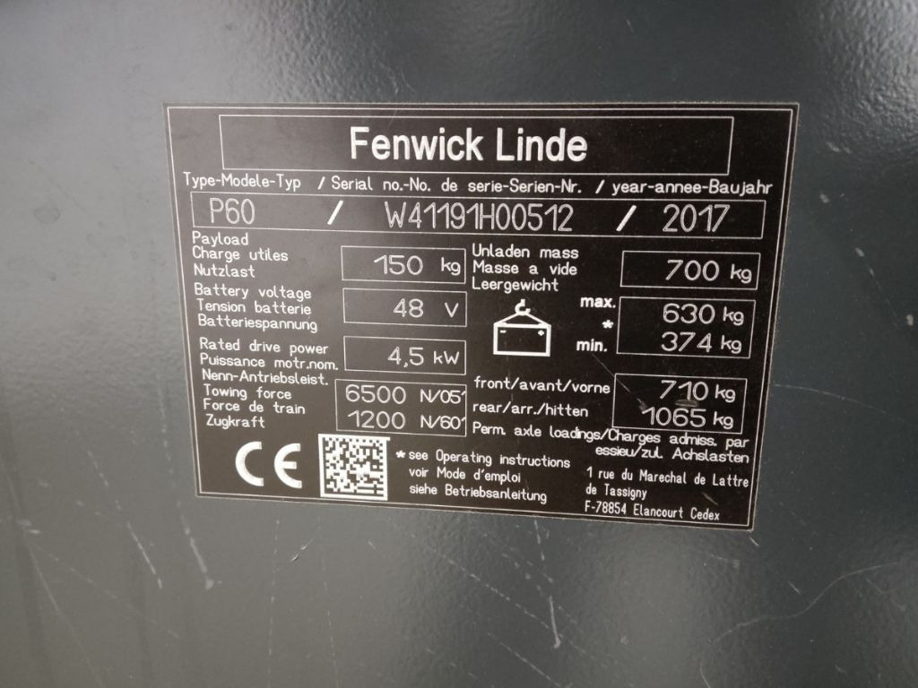 Linde P60 - Vlečni traktor: slika 5 Linde P60 - Vlečni traktor: slika 5