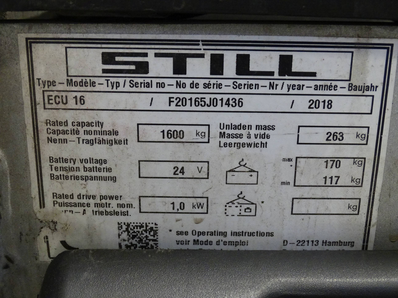 Still ECU16 - Paletni viličar: slika 5 Still ECU16 - Paletni viličar: slika 5