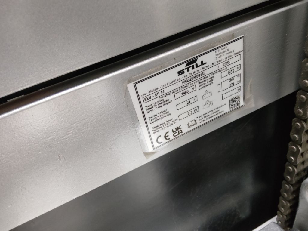 Still EXV-SF14/BATT.NEU - Stroj za zlaganje: slika 5 Still EXV-SF14/BATT.NEU - Stroj za zlaganje: slika 5