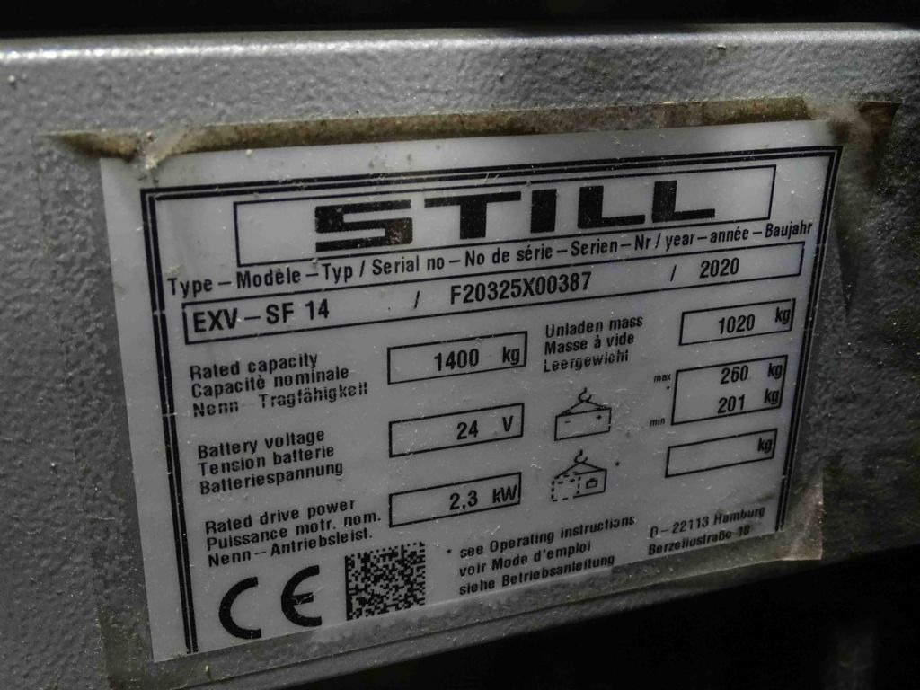 Still EXV-SF14 - Stroj za zlaganje: slika 5 Still EXV-SF14 - Stroj za zlaganje: slika 5