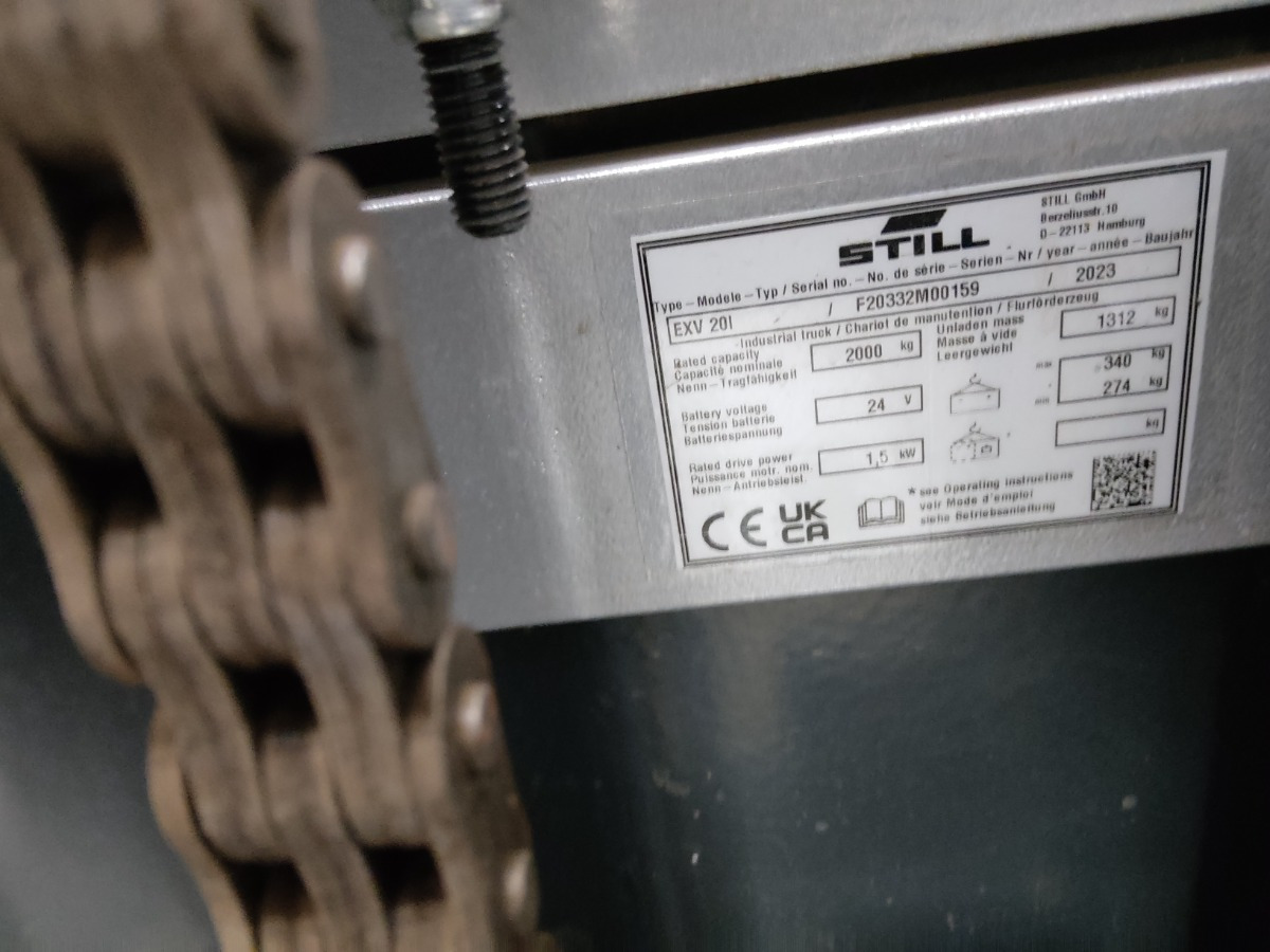 Still EXV20I - Stroj za zlaganje: slika 5 Still EXV20I - Stroj za zlaganje: slika 5