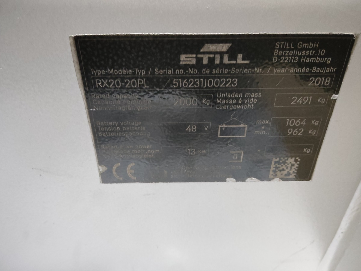 Still RX20-20PL/BRONZE - Električni viličar: slika 5 Still RX20-20PL/BRONZE - Električni viličar: slika 5