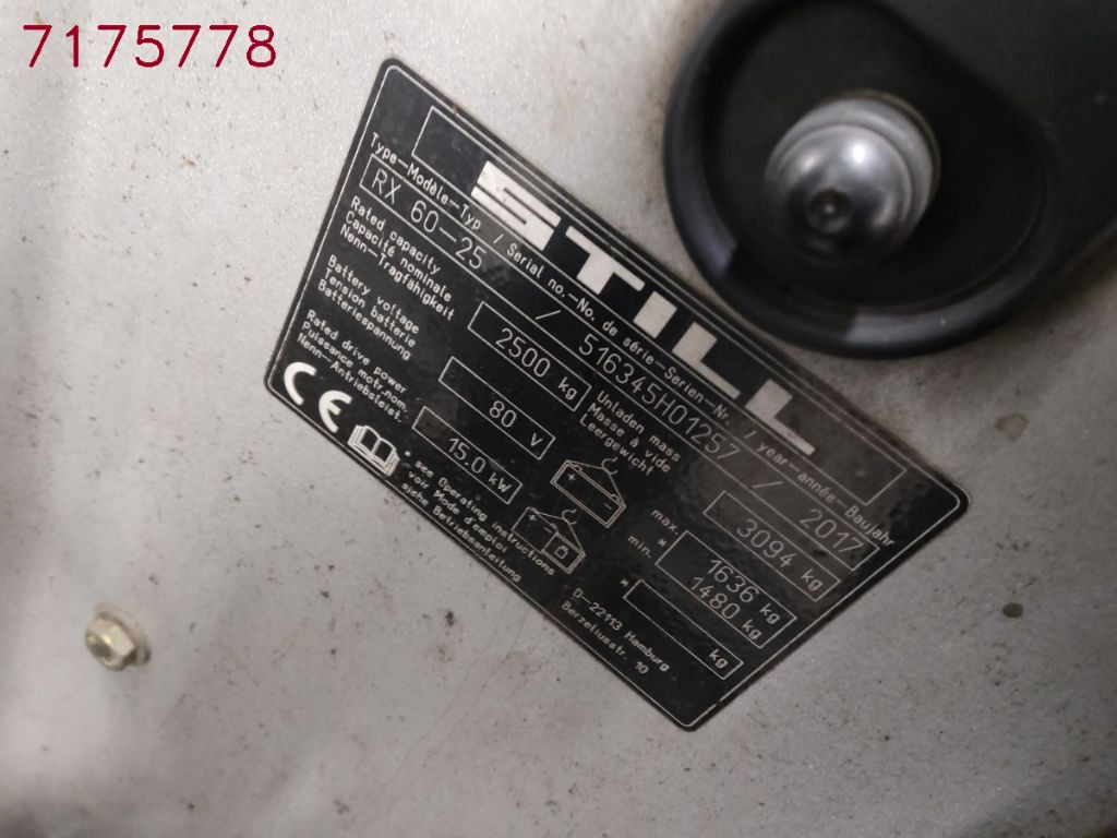 Still RX60-25 - Električni viličar: slika 5 Still RX60-25 - Električni viličar: slika 5