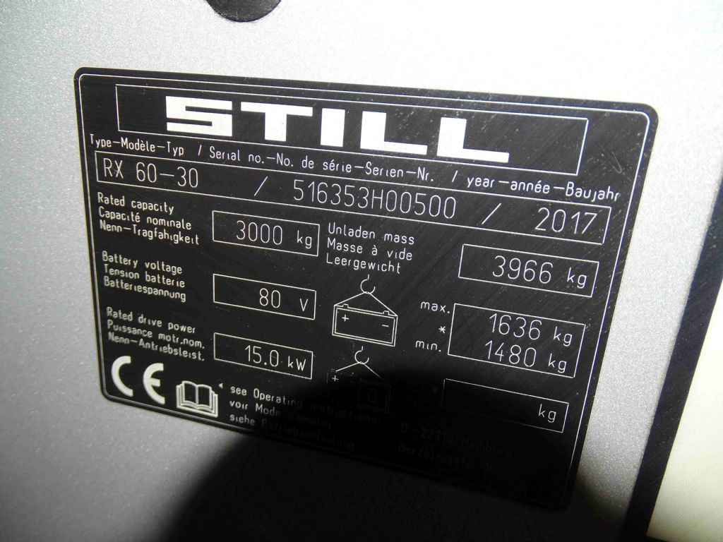Still RX60-30 - Električni viličar: slika 5 Still RX60-30 - Električni viličar: slika 5