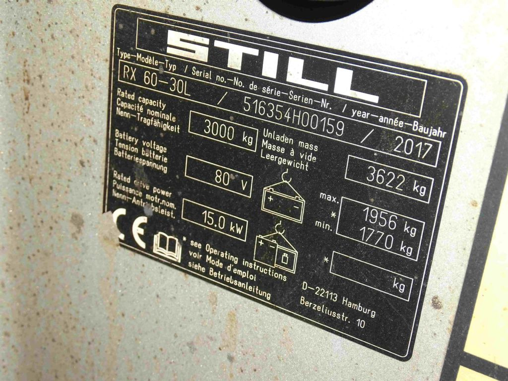 Still RX60-30L - Električni viličar: slika 5 Still RX60-30L - Električni viličar: slika 5