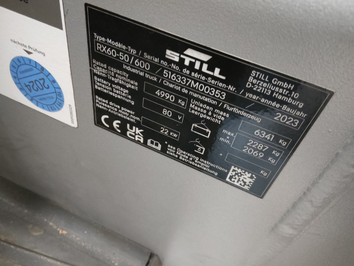 Still RX60-50/600 - Električni viličar: slika 5 Still RX60-50/600 - Električni viličar: slika 5