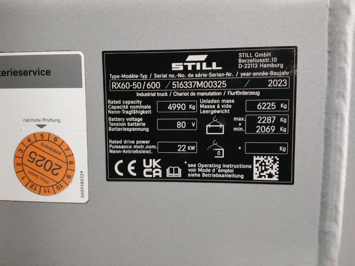 Still RX60-50/600 - Električni viličar: slika 5 Still RX60-50/600 - Električni viličar: slika 5