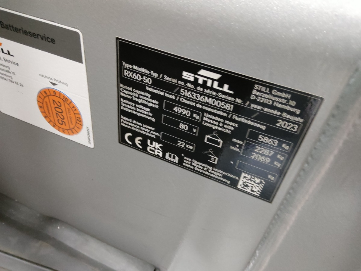 Still RX60-50 - Električni viličar: slika 5 Still RX60-50 - Električni viličar: slika 5