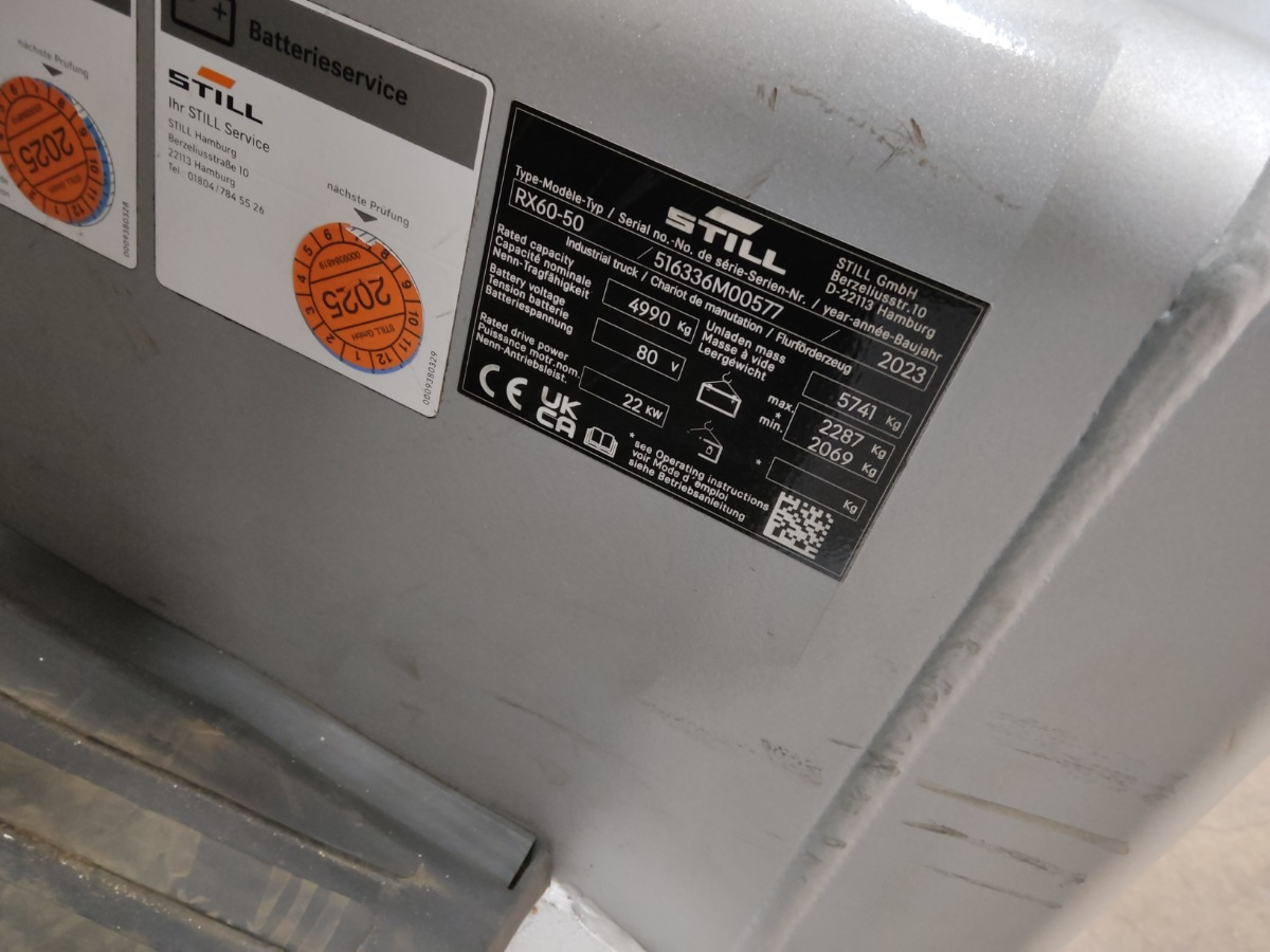 Still RX60-50 - Električni viličar: slika 5 Still RX60-50 - Električni viličar: slika 5
