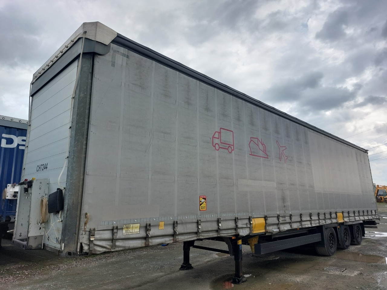 Schmitz Cargobull SCB*S3B - Polprikolica s ponjavo: slika 1 Schmitz Cargobull SCB*S3B - Polprikolica s ponjavo: slika 1