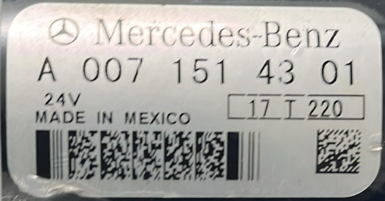 Starter Mercedes Actros MP4 Euro 6 A0071514301 - Zaganjalnik za Tovornjak: slika 5 Starter Mercedes Actros MP4 Euro 6 A0071514301 - Zaganjalnik za Tovornjak: slika 5