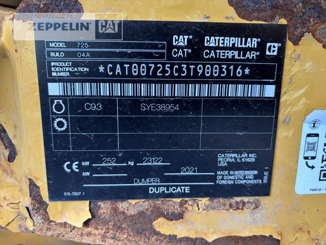 Cat 725-04A - Zglobni demper: slika 2 Cat 725-04A - Zglobni demper: slika 2