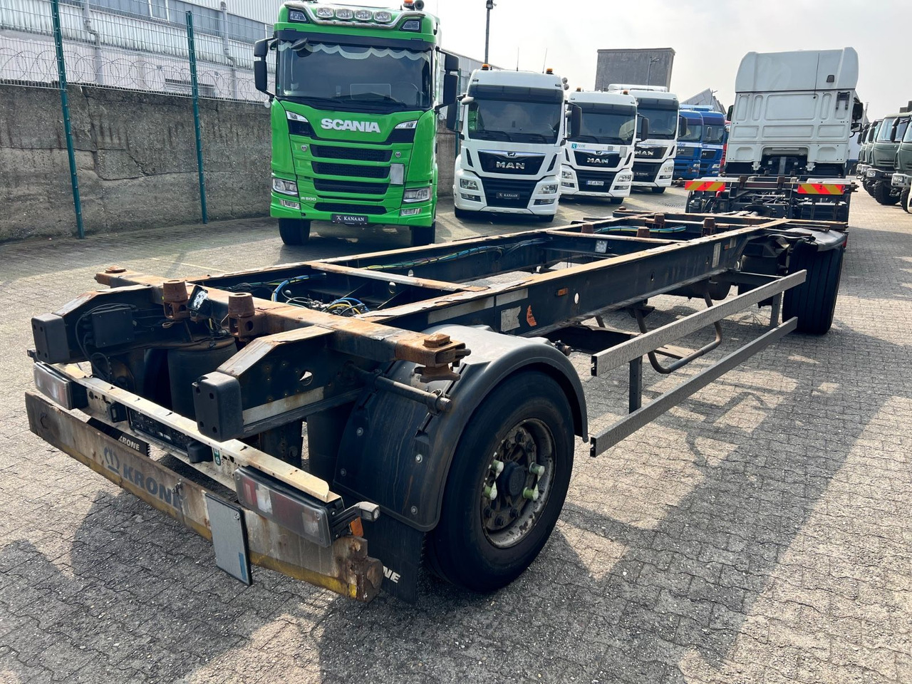 Krone AZ Lafette BDF-DB07L 445/45/19,5 TÜV Jan/26 - Kontejnerska prikolica/ Prikolica z zamenljivim tovoriščem: slika 2 Krone AZ Lafette BDF-DB07L 445/45/19,5 TÜV Jan/26 - Kontejnerska prikolica/ Prikolica z zamenljivim tovoriščem: slika 2