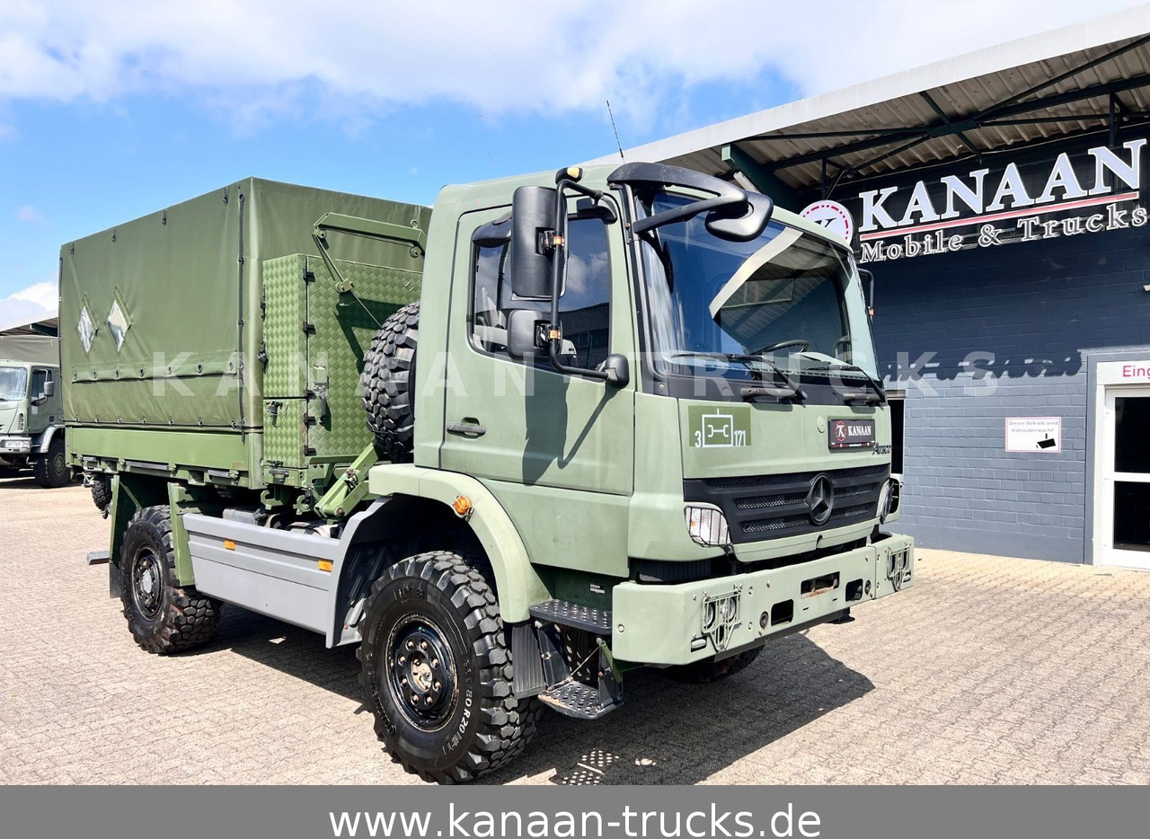 Mercedes-Benz 1018 Atego 4x4 Allrad Miltär Camper Expedition - Kontejnerski tovornjak/ Tovornjak z zamenljivim tovoriščem: slika 1 Mercedes-Benz 1018 Atego 4x4 Allrad Miltär Camper Expedition - Kontejnerski tovornjak/ Tovornjak z zamenljivim tovoriščem: slika 1