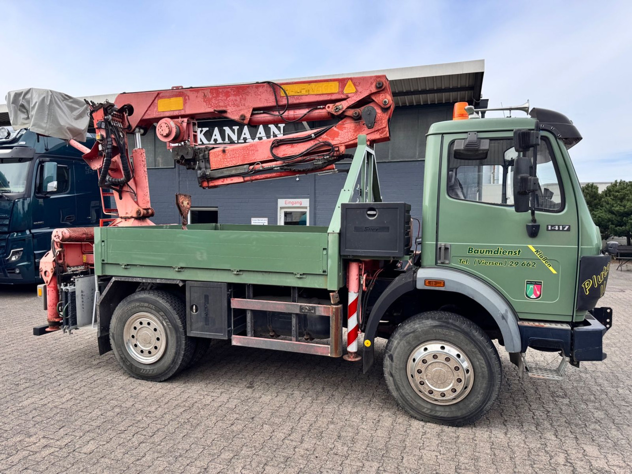 Mercedes-Benz 1417 AK Allrad Palfinger Montagekran 17,7m 64TKM - Tovornjak z dvigalom: slika 1 Mercedes-Benz 1417 AK Allrad Palfinger Montagekran 17,7m 64TKM - Tovornjak z dvigalom: slika 1